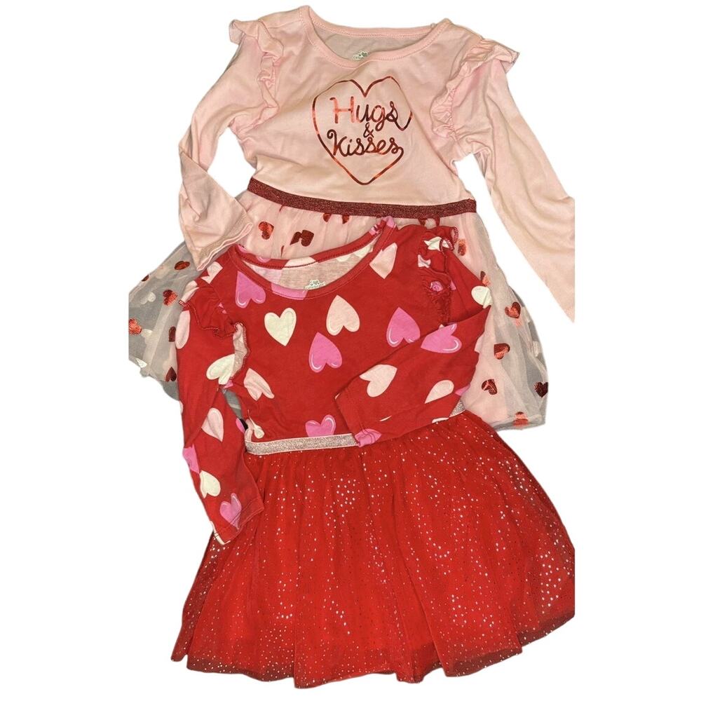 Lot of 2 Valentine Themed Dresses by Way To Celebrate | Baby Toddler Size 18M